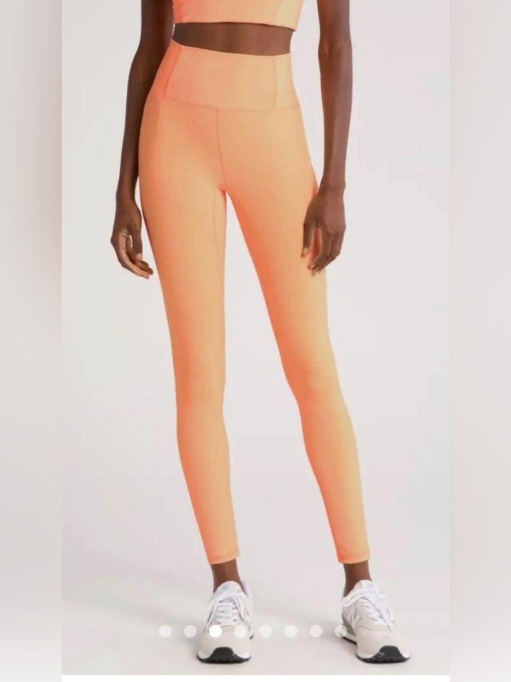 Free People Movement- Never Better 7/8 Length Leggings in Peach Melba